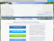 Tablet Screenshot of pillarsoffood.com